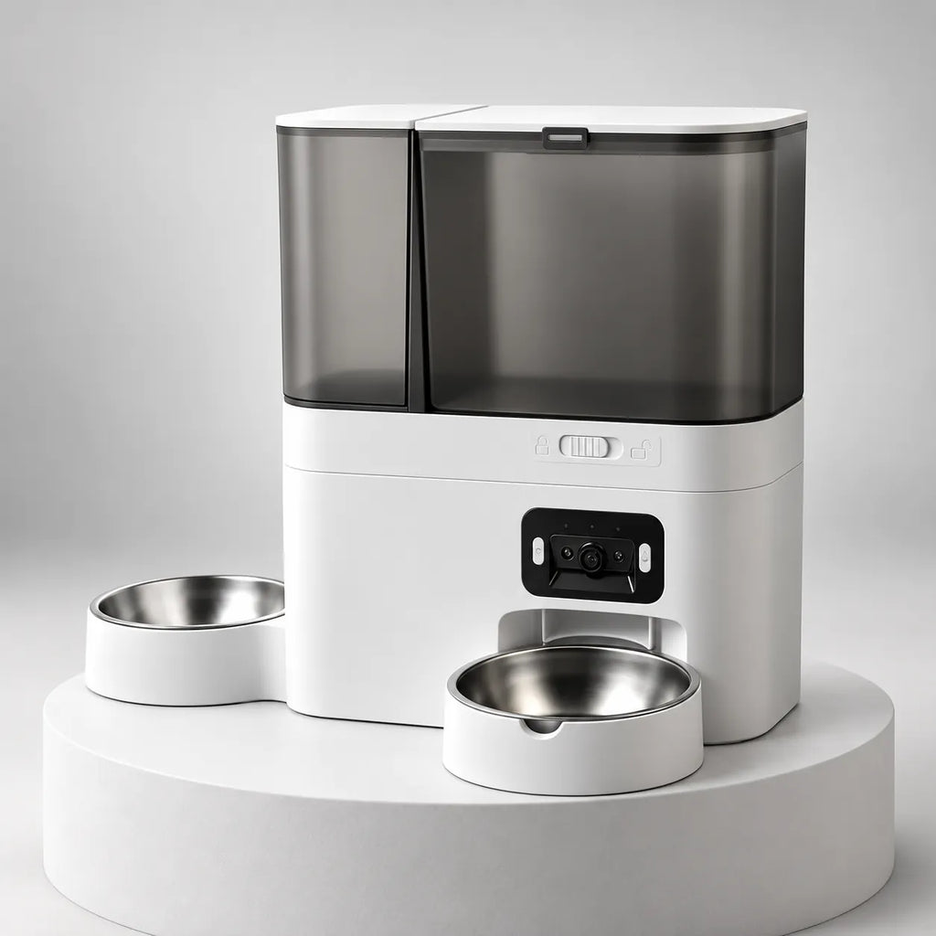 SmartFeed Pro smart feeder compatible with the desiccant pack