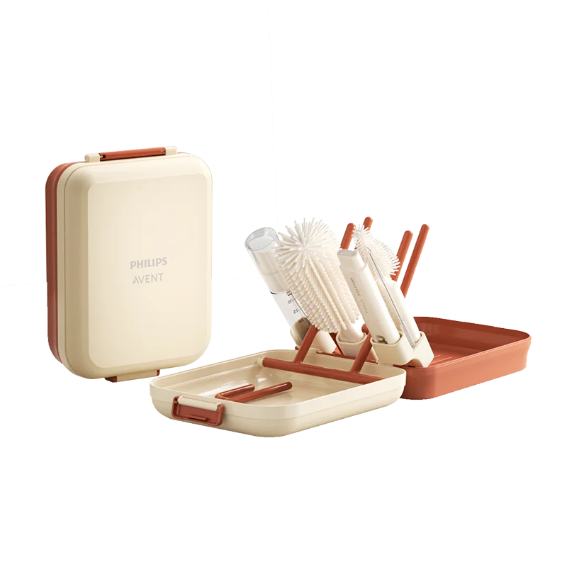 Compact storage case, open